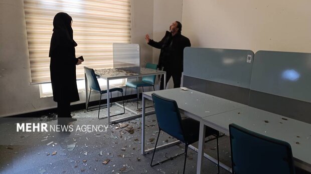 حملات جنایتکارانه دشمن آمریکایی- صهیونیستی به کتابخانه مرکزی خرم‌آباد