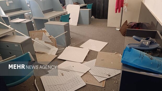 حملات جنایتکارانه دشمن آمریکایی- صهیونیستی به کتابخانه مرکزی خرم‌آباد