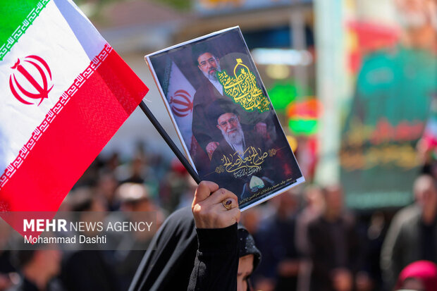 عزاداری مشگینی ها در اربعین رهبر شهید