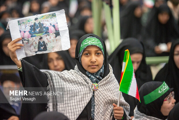 مراسم چهلم امام شهید در همدان