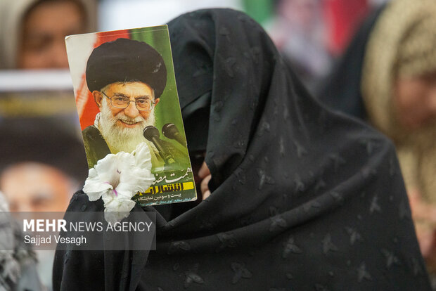 مراسم چهلم امام شهید در همدان