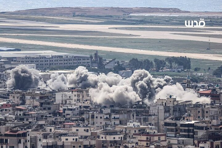 Siyonist rejimden Lübnan'a yoğun bombardıman (+video)