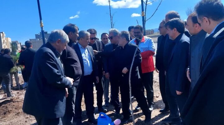 پویش ملی «نهال امید» به مناسبت چهلمین روز شهادت رهبر انقلاب در اردبیل