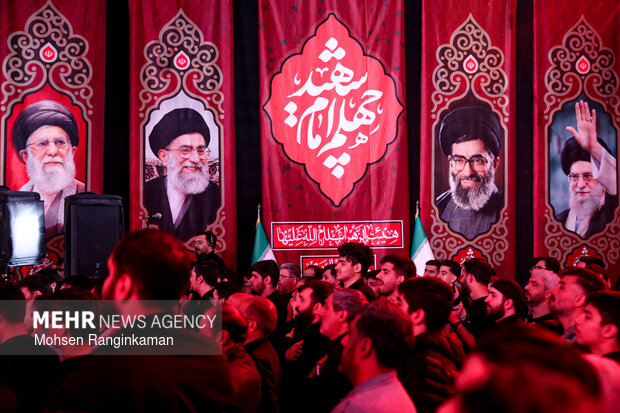 مراسم چهلمین روز شـــهادت رهبر انقلاب