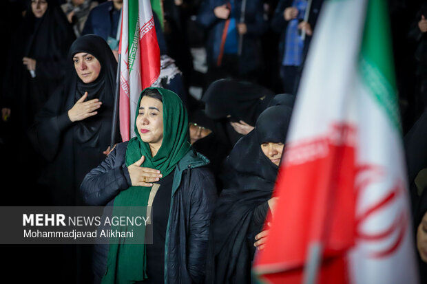 اجتماع مردمی در چهلمین شب شهادت امامِ قائدِ شهید