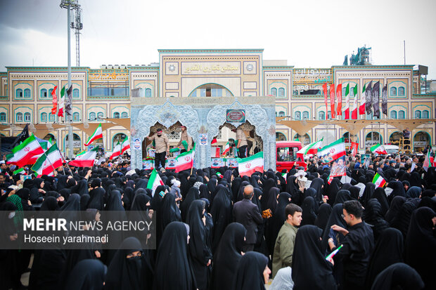 تشییع ۱۲ شهید حمله آمریکایی_صهیونیستی در قم