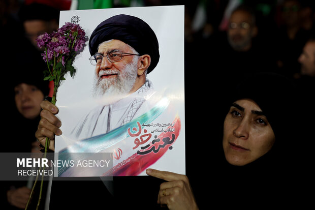 مراسم وداع سردار رشید اسلام شهید سید یزدان میر