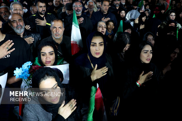 مراسم وداع با پیکر مطهر سردار رشید اسلام شهید سید یزدان میر