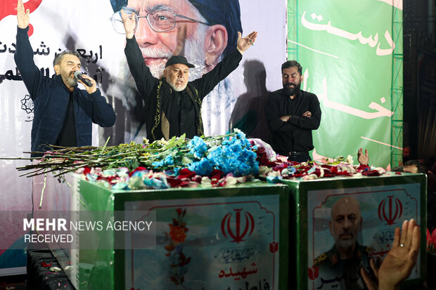 مراسم وداع با پیکر مطهر سردار رشید اسلام شهید سید یزدان میر