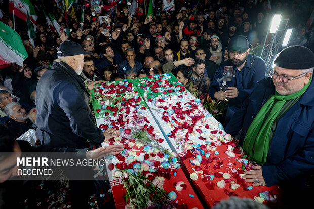 مراسم وداع با پیکر مطهر سردار رشید اسلام شهید سید یزدان میر