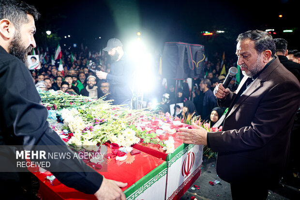 مراسم وداع با پیکر مطهر سردار رشید اسلام شهید سید یزدان میر