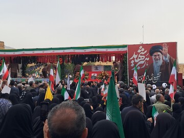 آغاز مراسم تشییع سردار شهید خادمی در شیراز