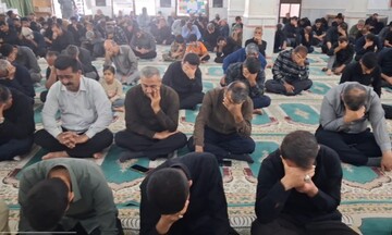 مراسم اربعین رهبر شهید انقلاب در آبدان