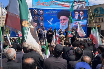 مراسم عزاداری اربعین شهادت امام امت در نیشابور