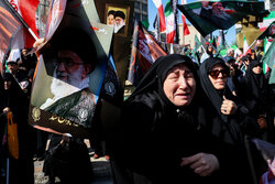 تهران در سوگ چهلمین روز شهادت رهبر شهید انقلاب اسلامی ـ ۱