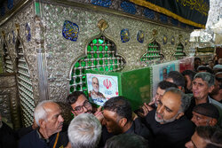 وداع با سردار شهید خادمی در حرم شاهچراغ(ع)
