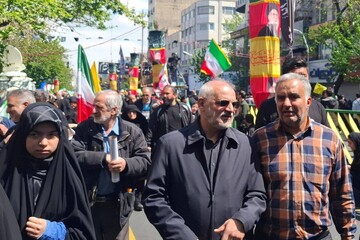 حضور حاجی‌میرزایی در آیین چهلمین روز شهادت رهبر معظم انقلاب اسلامی