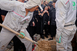 وداع با پیکر شهدای حملات صهیونی-آمریکایی