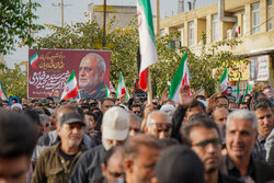 حضور پرشور و گسترده مردم شهر فسا در تشییع سردار خادمی