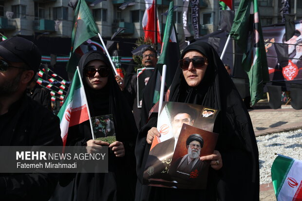 تهران در سوگ چهلمین روز شهادت رهبر شهید انقلاب اسلامی