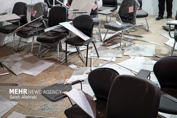 حمله دشمن به دبیرستان آل محمد شیراز