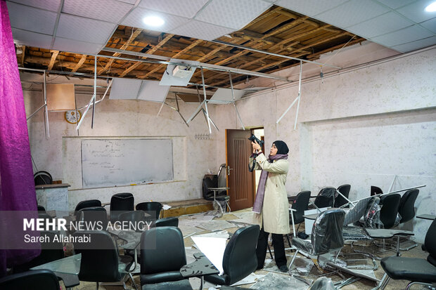 حمله دشمن به دبیرستان آل محمد شیراز