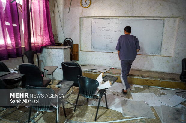 حمله دشمن به دبیرستان آل محمد شیراز