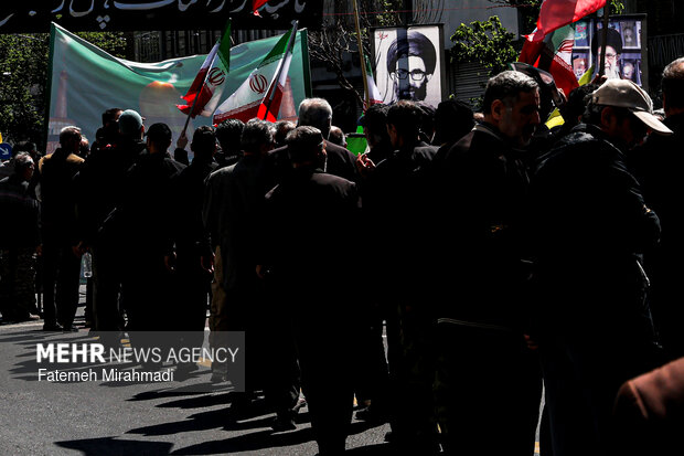 تهران در سوگ چهلمین روز شهادت رهبر شهید انقلاب اسلامی