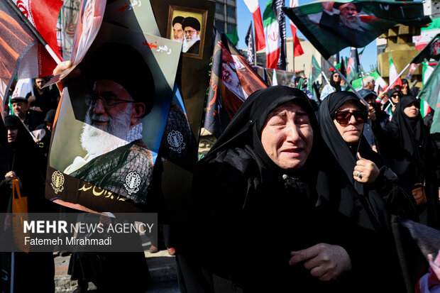 تهران در سوگ چهلمین روز شهادت رهبر شهید انقلاب اسلامی