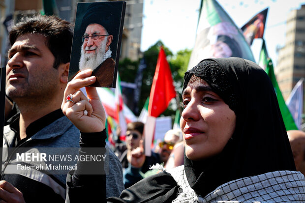 تهران در سوگ چهلمین روز شهادت رهبر شهید انقلاب اسلامی