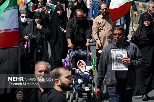 تهران در سوگ چهلمین روز شهادت رهبر شهید انقلاب اسلامی