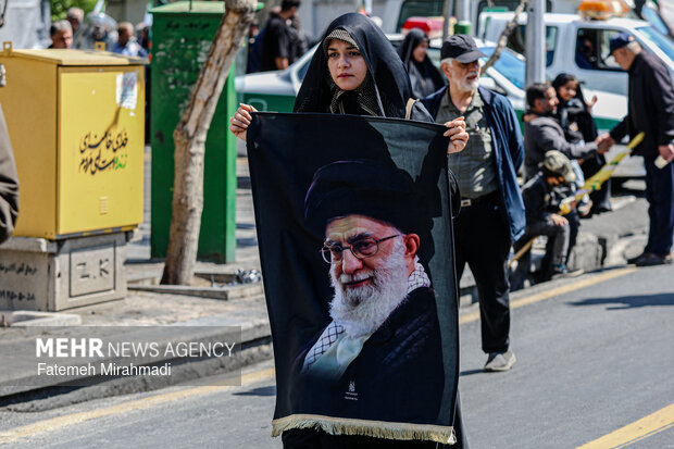 تهران در سوگ چهلمین روز شهادت رهبر شهید انقلاب اسلامی