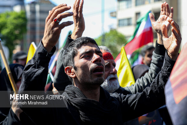 تهران در سوگ چهلمین روز شهادت رهبر شهید انقلاب اسلامی