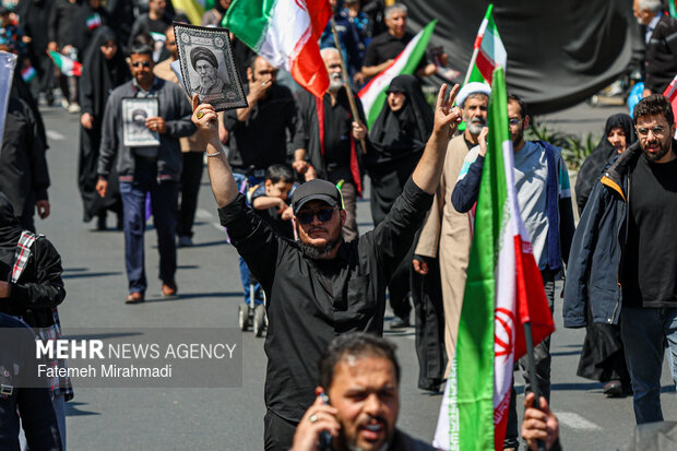 تهران در سوگ چهلمین روز شهادت رهبر شهید انقلاب اسلامی
