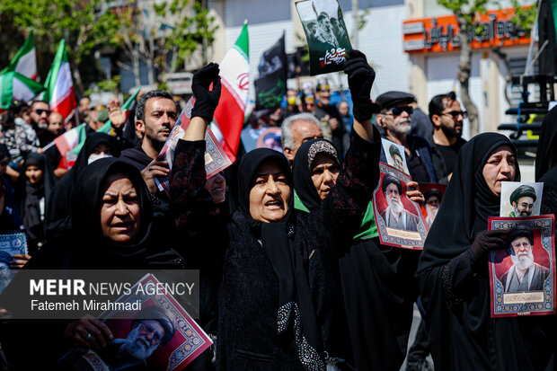 تهران در سوگ چهلمین روز شهادت رهبر شهید انقلاب اسلامی