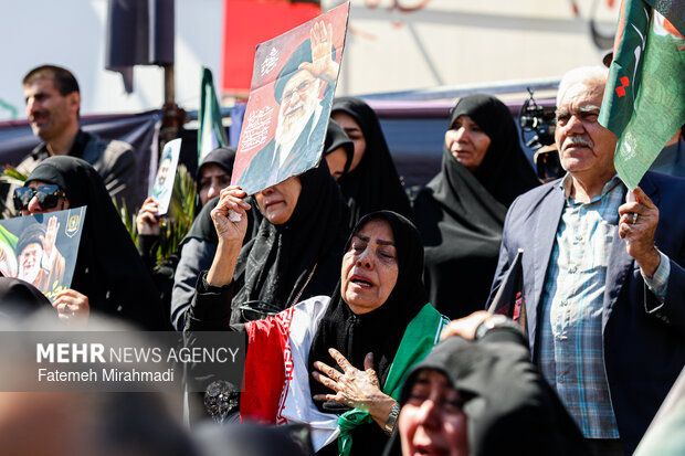 تهران در سوگ چهلمین روز شهادت رهبر شهید انقلاب اسلامی