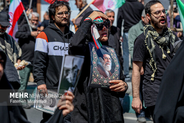 تهران در سوگ چهلمین روز شهادت رهبر شهید انقلاب اسلامی