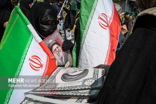 تهران در سوگ چهلمین روز شهادت رهبر شهید انقلاب اسلامی