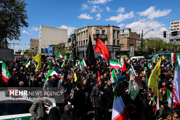 تهران در سوگ چهلمین روز شهادت رهبر شهید انقلاب اسلامی