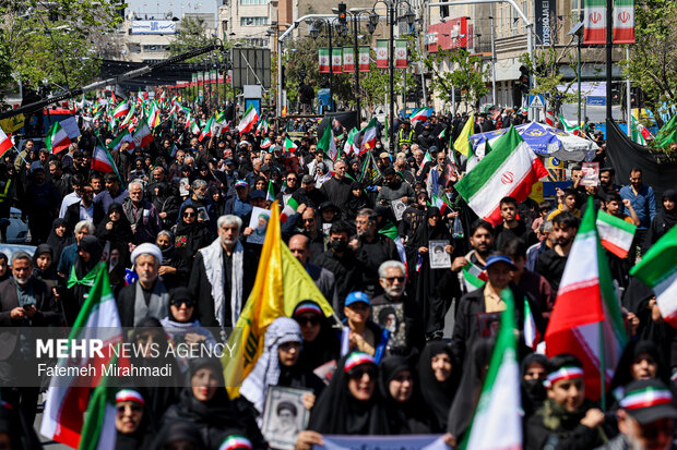 تهران در سوگ چهلمین روز شهادت رهبر شهید انقلاب اسلامی