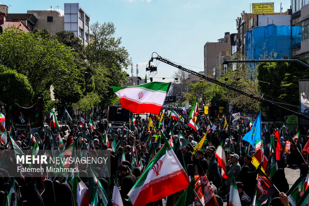 تهران در سوگ چهلمین روز شهادت رهبر شهید انقلاب اسلامی