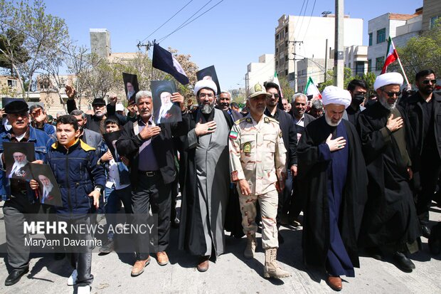 سوگواری اربعین رهبر شهید در بجنورد