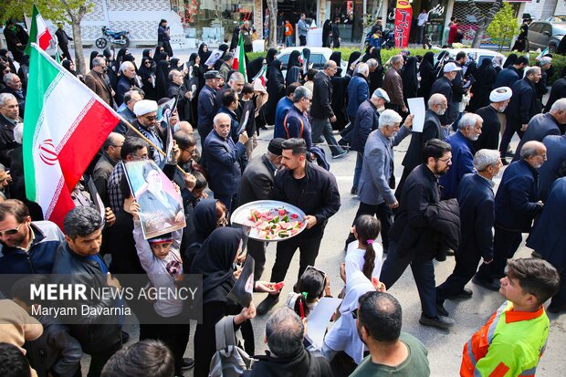 سوگواری اربعین رهبر شهید در بجنورد