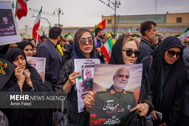 تشییع سردار شهید خادمی در شیراز
