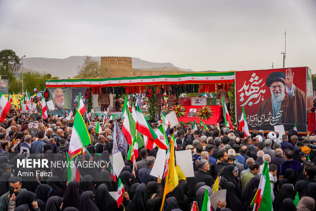تشییع سردار شهید خادمی در شیراز
