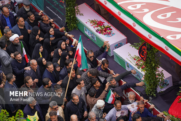 تشییع سردار شهید خادمی در شیراز