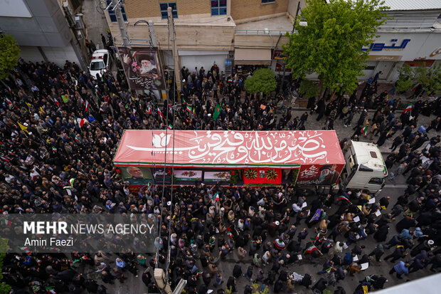 تشییع سردار شهید خادمی در شیراز