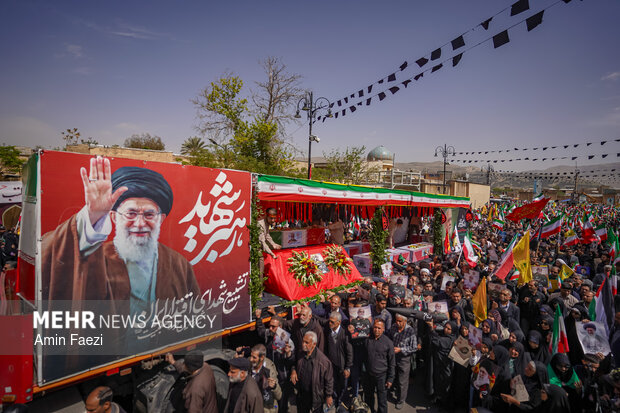 تشییع سردار شهید خادمی در شیراز