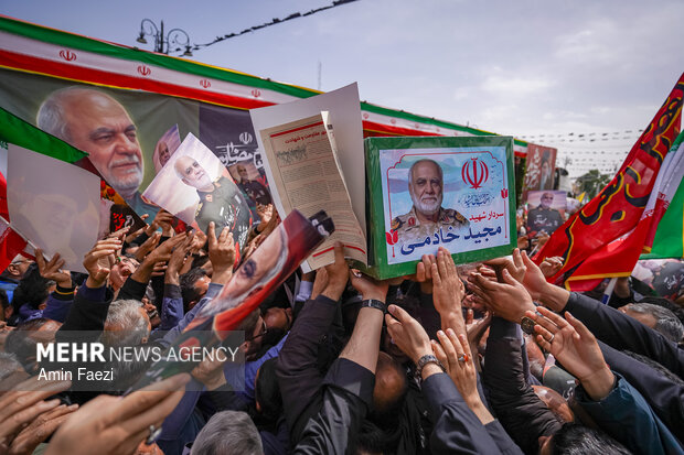تشییع سردار شهید خادمی در شیراز