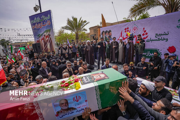 تشییع سردار شهید خادمی در شیراز